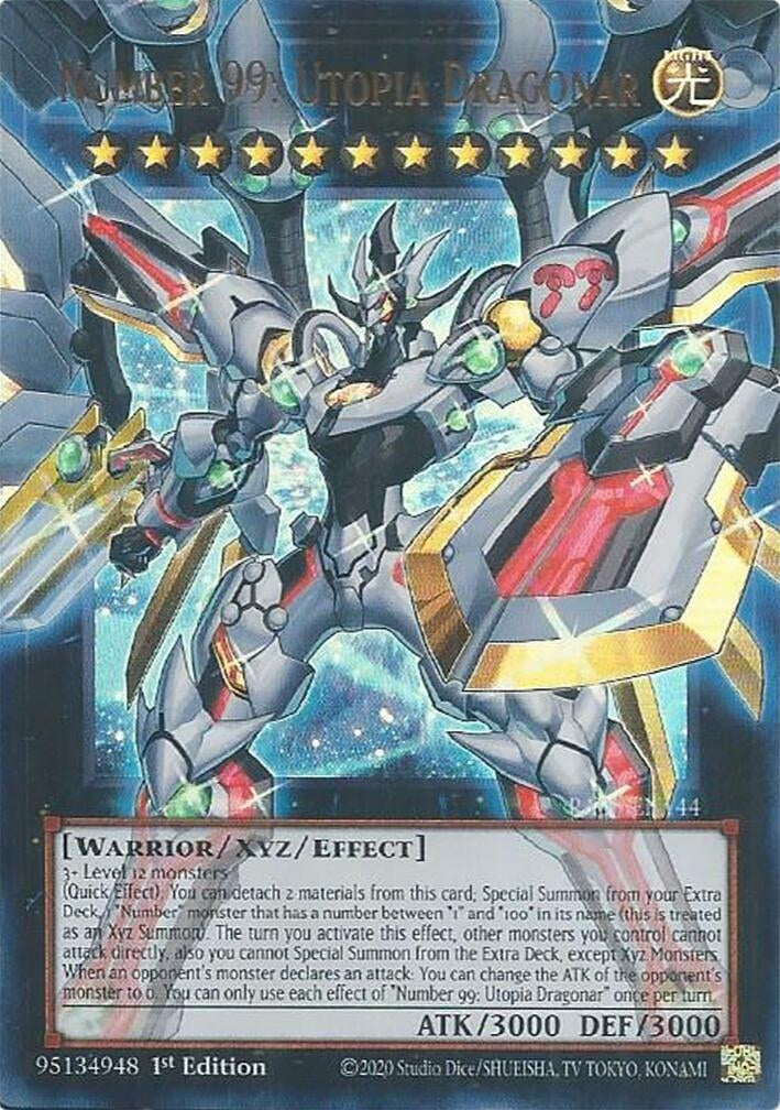 Number 99: Utopia Dragonar (Extended Art) (RA05-EN144) Ultra Rare