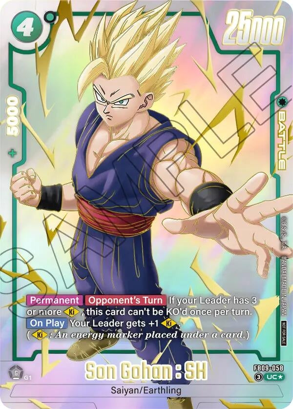(FB09-058) Son Gohan : SH - FB09-058 (Limited Pack 26-27 WAVE1) - Uncommon