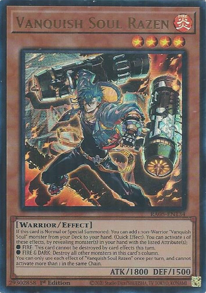Vanquish Soul Razen (RA05-EN134) Ultra Rare