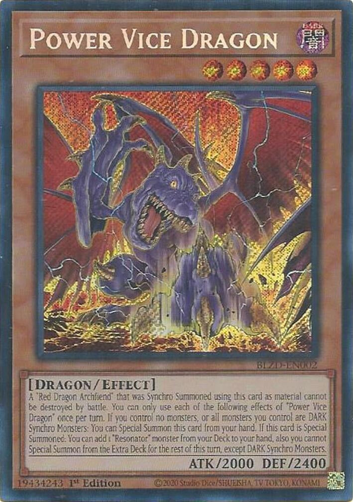 Power Vice Dragon (BLZD-EN002) Secret Rare