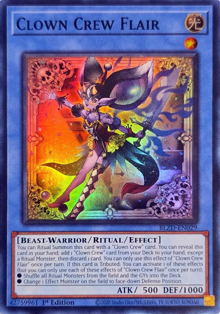 Clown Crew Flair (BLZD-EN029) Super Rare