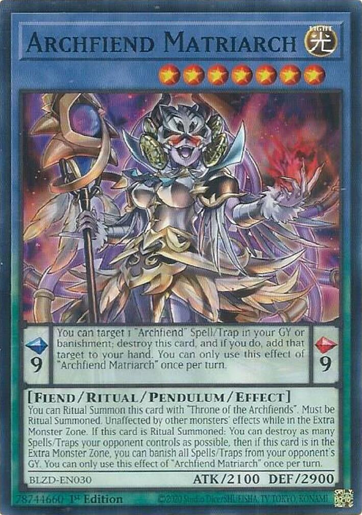 Archfiend Matriarch (BLZD-EN030) Common