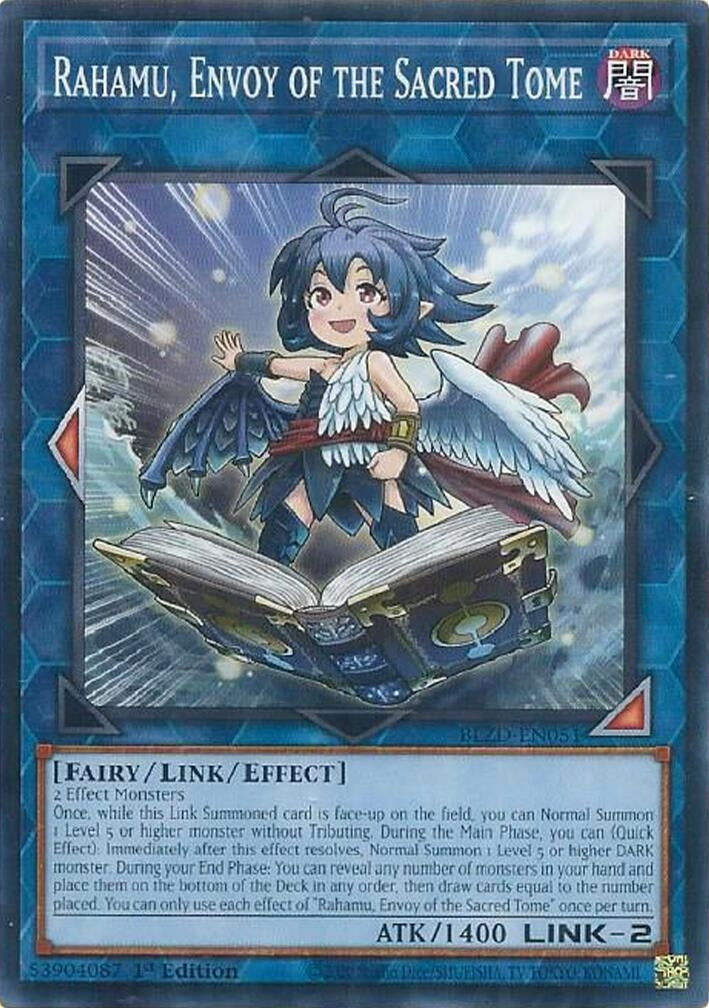 Rahamu, Envoy of the Sacred Tome (BLZD-EN051) Common