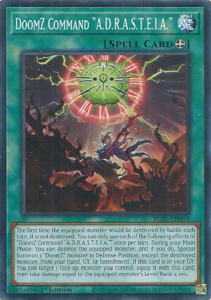 DoomZ Command "A.D.R.A.S.T.E.I.A." (BLZD-EN058) Common