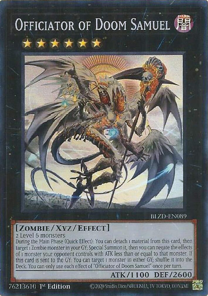 Officiator of Doom Samuel (BLZD-EN089) Super Rare