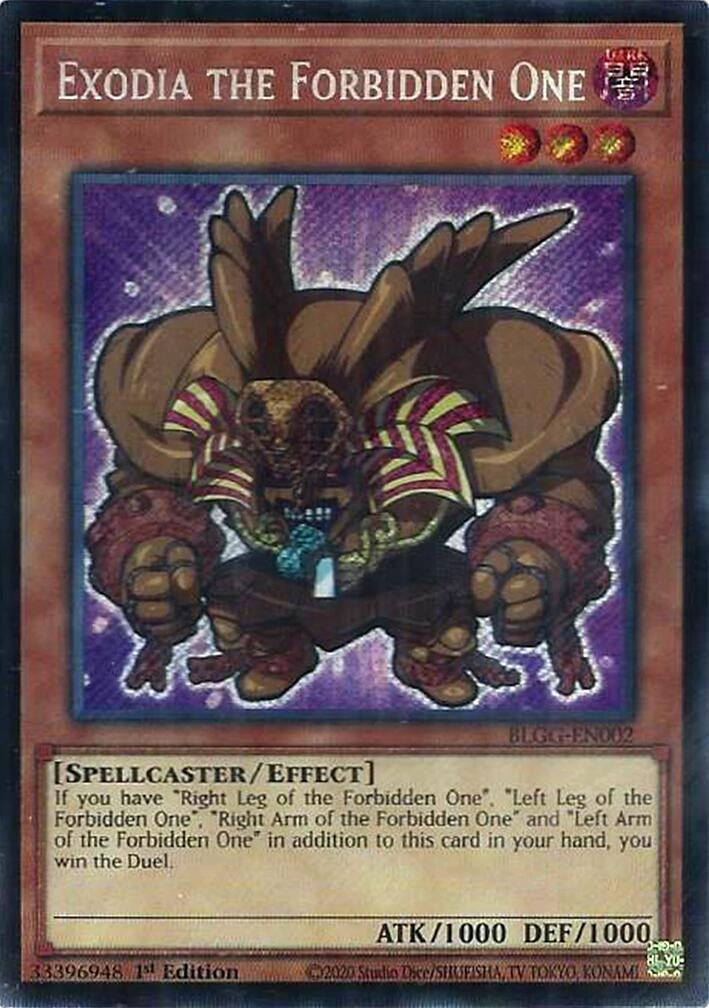Exodia the Forbidden One (BLGG-EN002) Secret Rare [PREORDER - Llegada: 08/07]