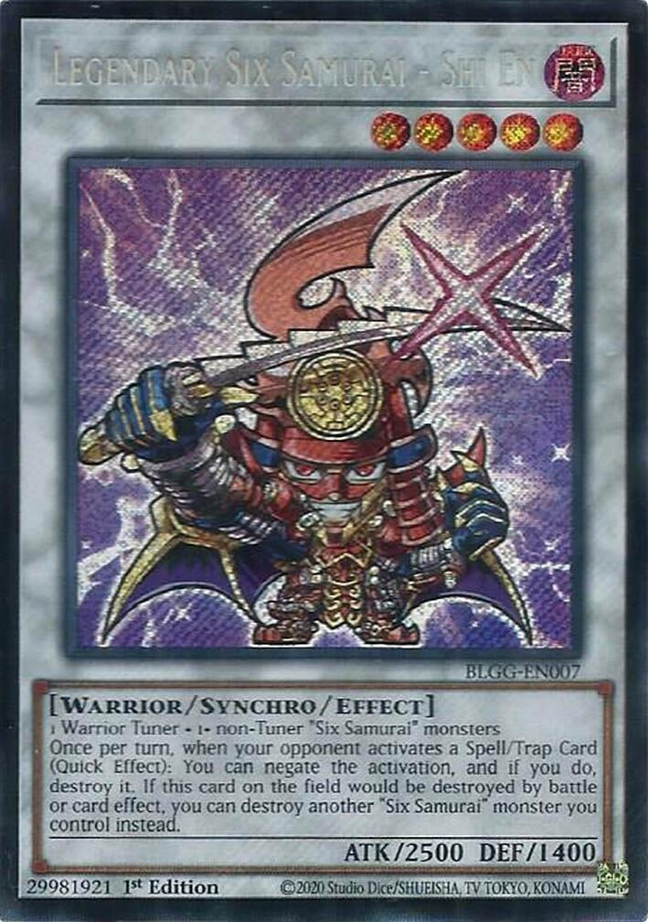 Legendary Six Samurai - Shi En (BLGG-EN007) Secret Rare [PREORDER - Llegada: 08/07]