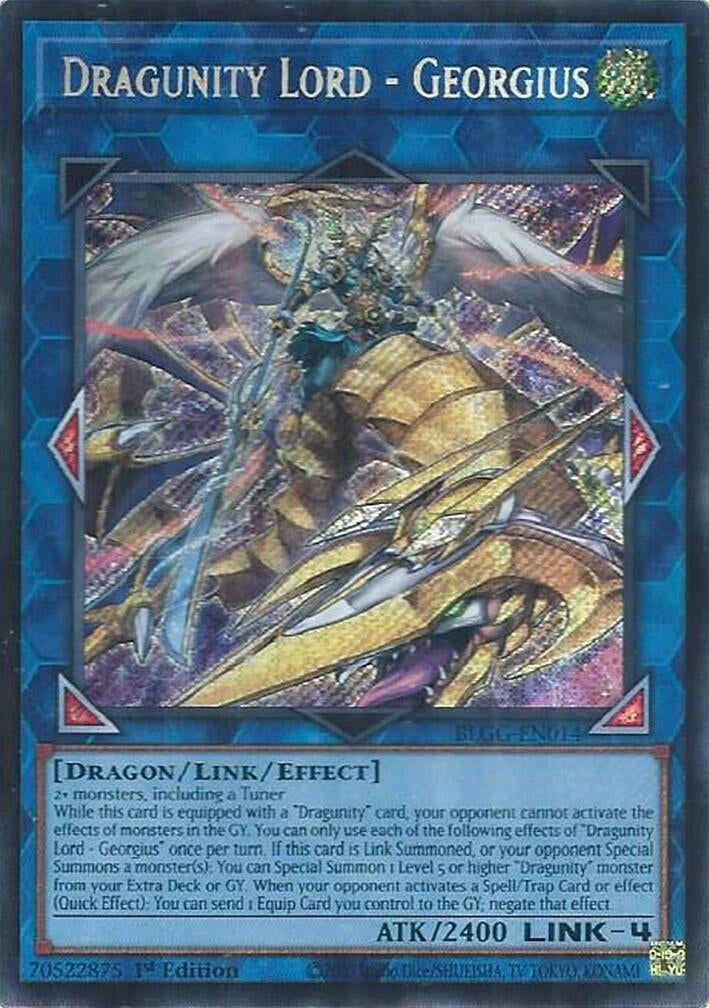 Dragunity Lord - Georgius (BLGG-EN014) Secret Rare [PREORDER - Llegada: 08/07]