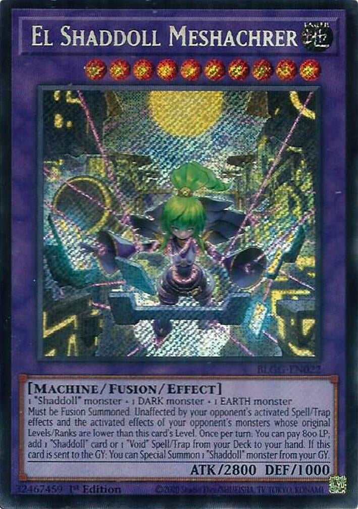 El Shaddoll Meshachrer (BLGG-EN022) Secret Rare [PREORDER - Llegada: 08/07]