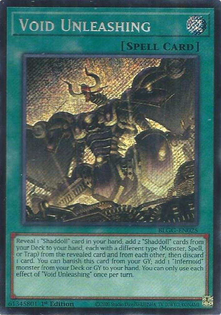 Void Unleashing (BLGG-EN025) Secret Rare [PREORDER - Llegada: 08/07]
