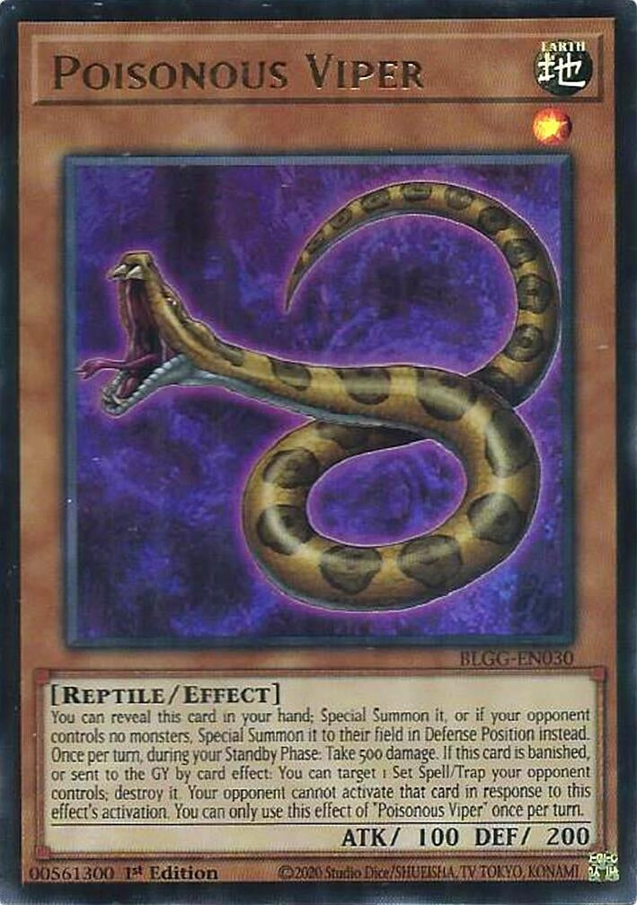 Poisonous Viper (BLGG-EN030) Ultra Rare [PREORDER - Llegada: 08/07]