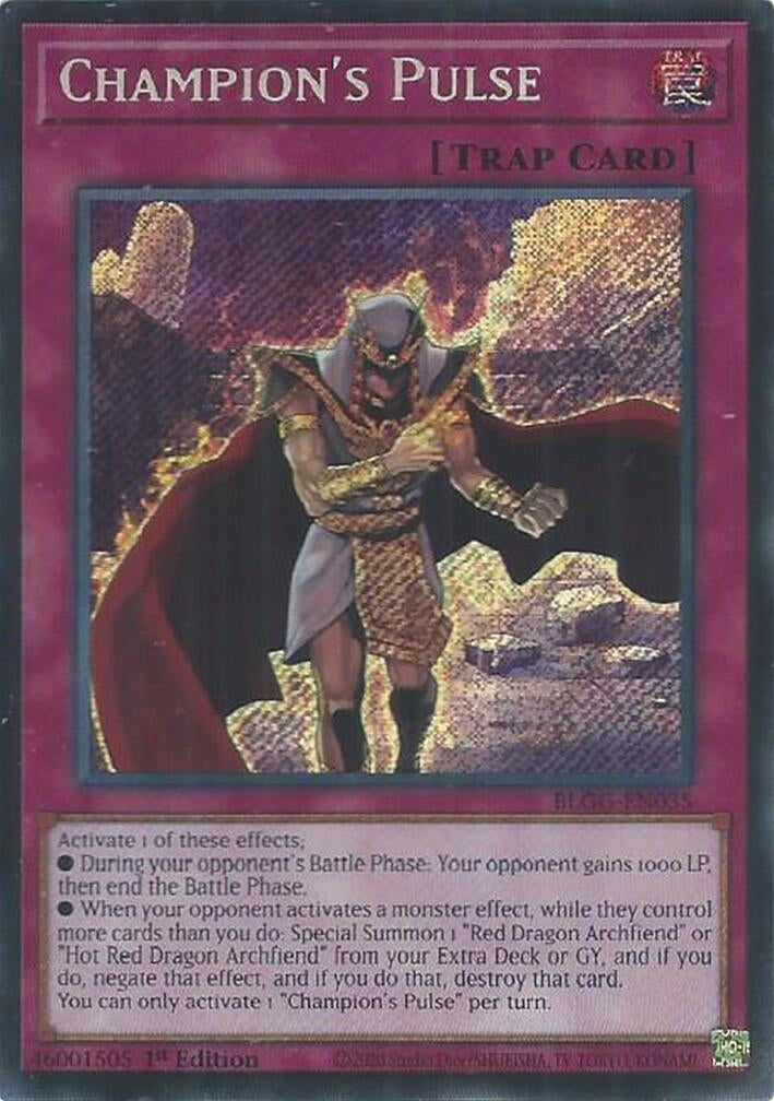 Champion's Pulse (BLGG-EN035) Secret Rare [PREORDER - Llegada: 08/07]