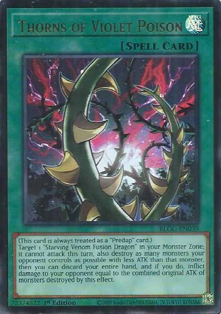 Thorns of Violet Poison (BLGG-EN039) Ultra Rare [PREORDER - Llegada: 08/07]