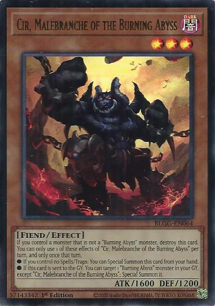 Cir, Malebranche of the Burning Abyss (BLGG-EN064) Ultra Rare [PREORDER - Llegada: 08/07]