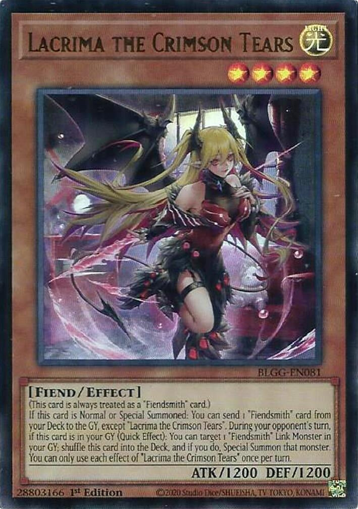 Lacrima the Crimson Tears (BLGG-EN081) Ultra Rare [PREORDER - Llegada: 08/07]