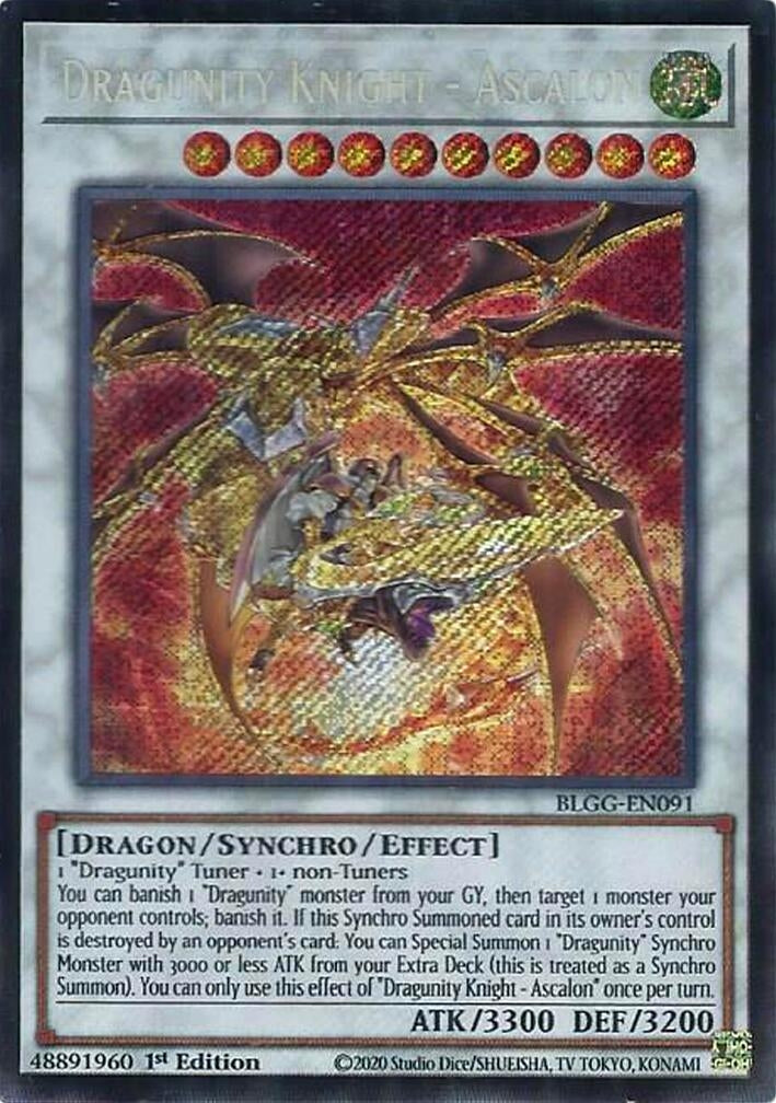 Dragunity Knight - Ascalon (BLGG-EN091) Secret Rare [PREORDER - Llegada: 08/07]