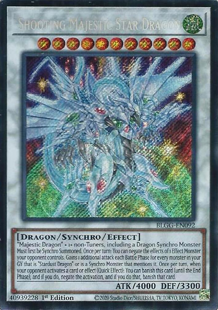 Shooting Majestic Star Dragon (BLGG-EN092) Secret Rare [PREORDER - Llegada: 08/07]