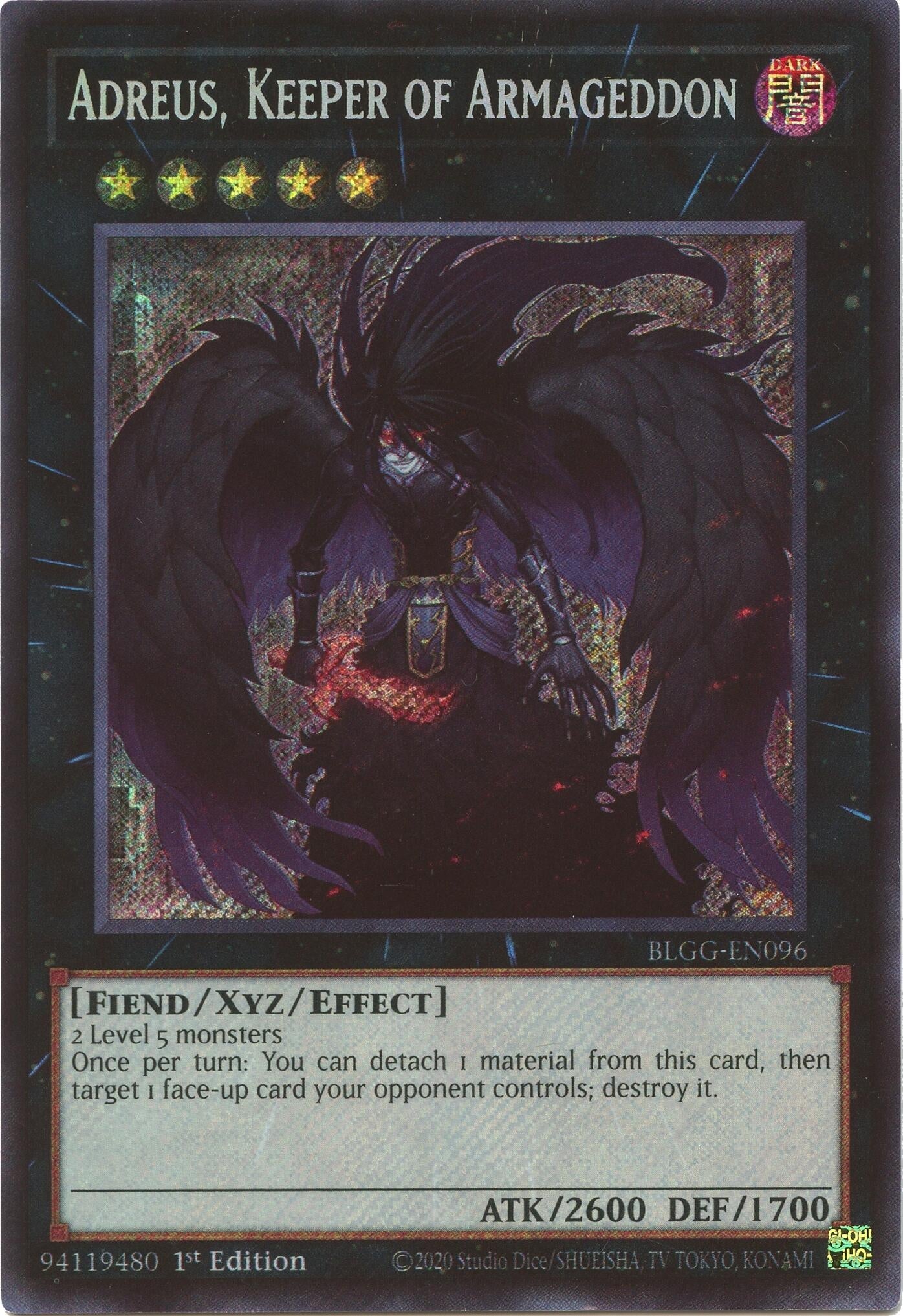Adreus, Keeper of Armageddon (BLGG-EN096) Ultra Rare [PREORDER - Llegada: 08/07]
