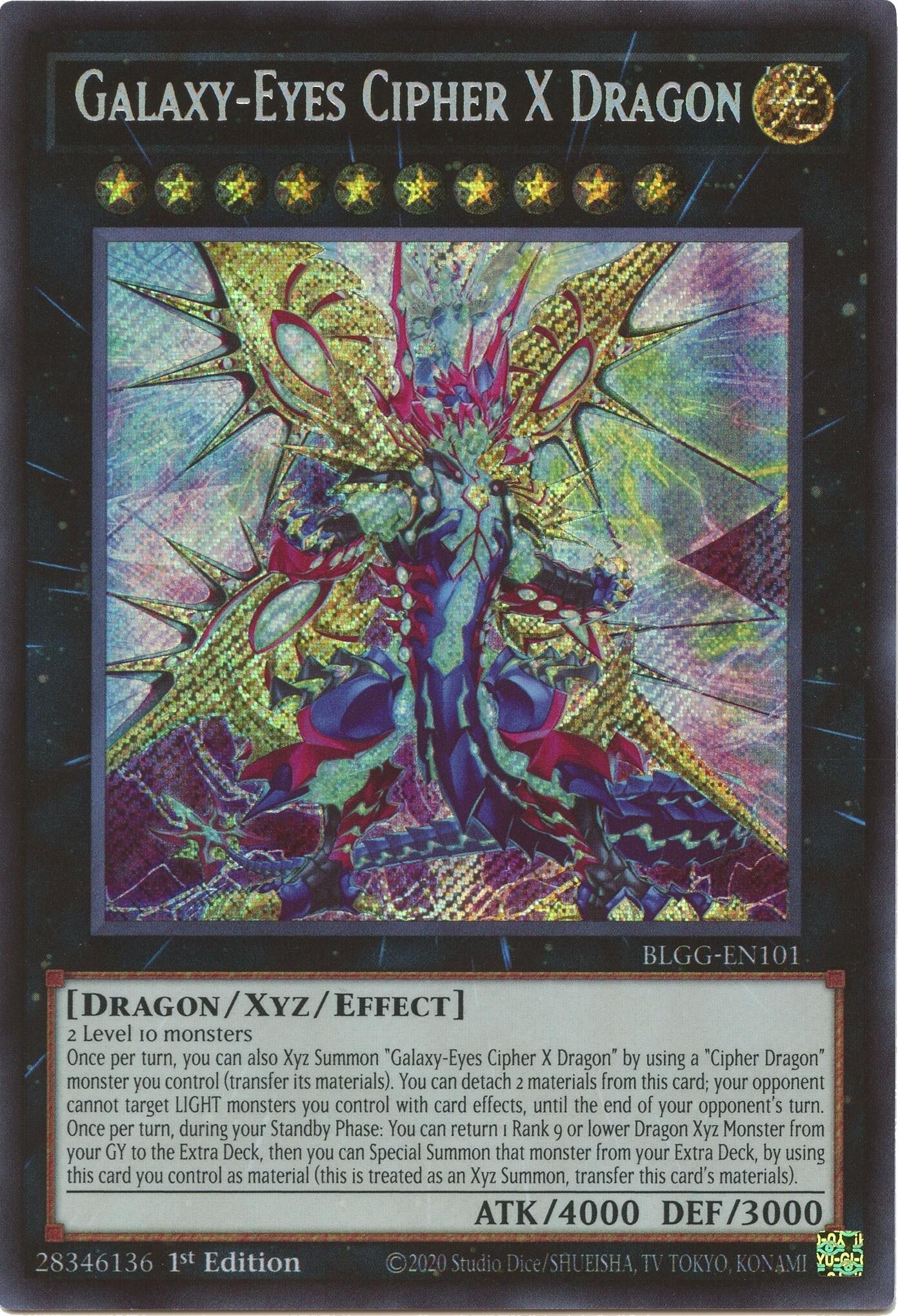 Galaxy-Eyes Cipher X Dragon (BLGG-EN101) Secret Rare [PREORDER - Llegada: 08/07]