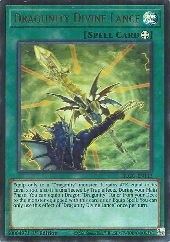 Dragunity Divine Lance (BLGG-EN113) Ultra Rare [PREORDER - Llegada: 08/07]