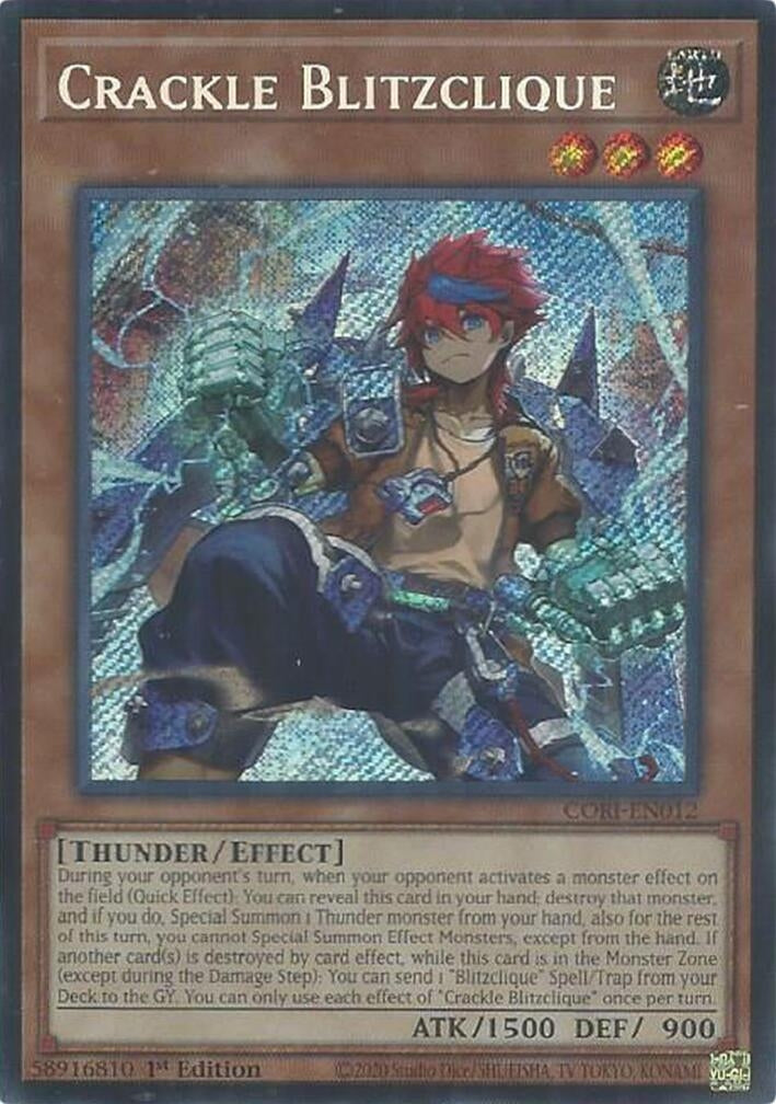 Crackle Blitzclique (CORI-EN012) Secret Rare [PREORDER - Llegada: 11/08]