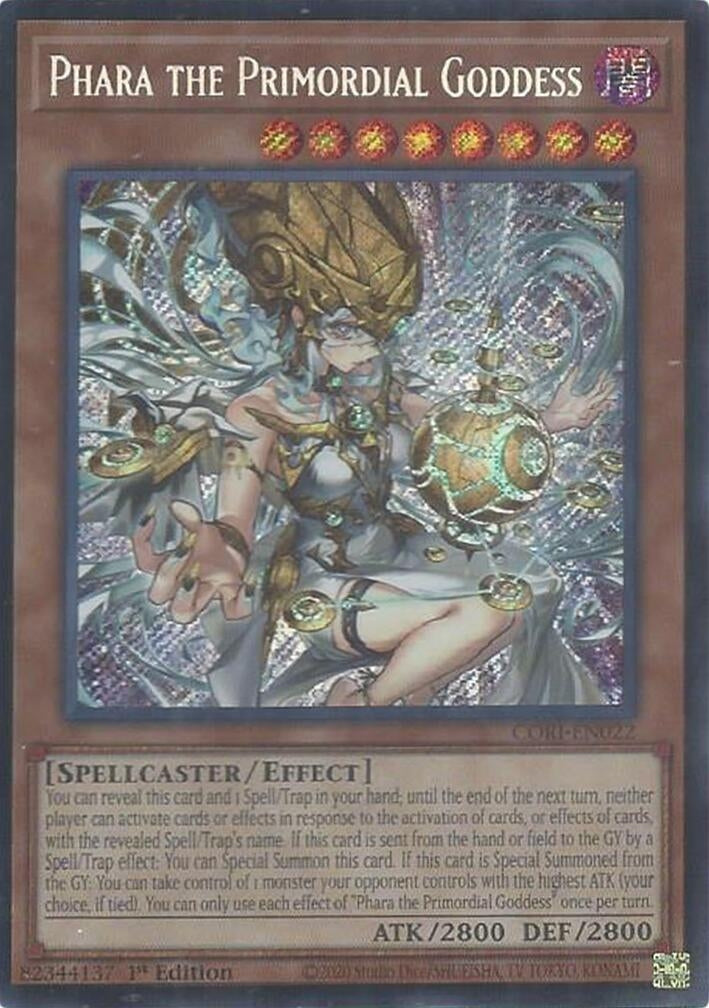 Phara the Primordial Goddess (CORI-EN022) Secret Rare [PREORDER - Llegada: 11/08]