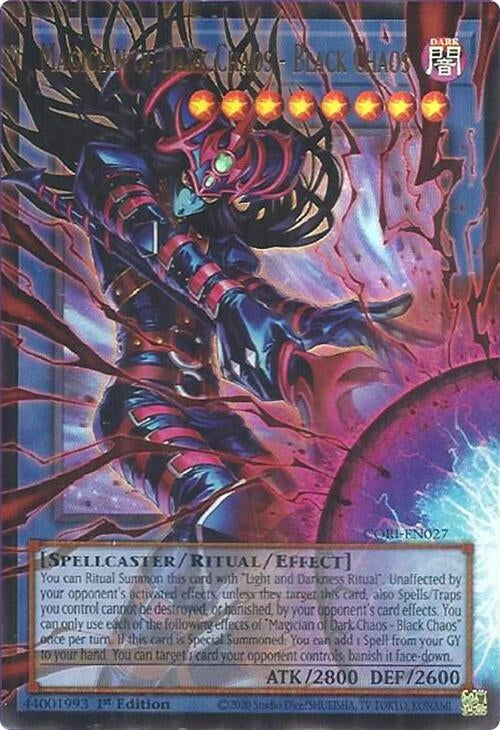 Magician of Dark Chaos - Black Chaos (Extended Art) (CORI-EN027) Ultra Rare [PREORDER - Llegada: 11/08]