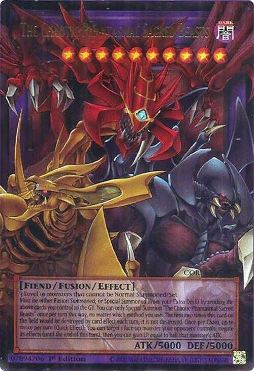 The Chaotic Phantasmal Sacred Beasts (Extended Art) (CORI-EN029) Ultra Rare [PREORDER - Llegada: 11/08]