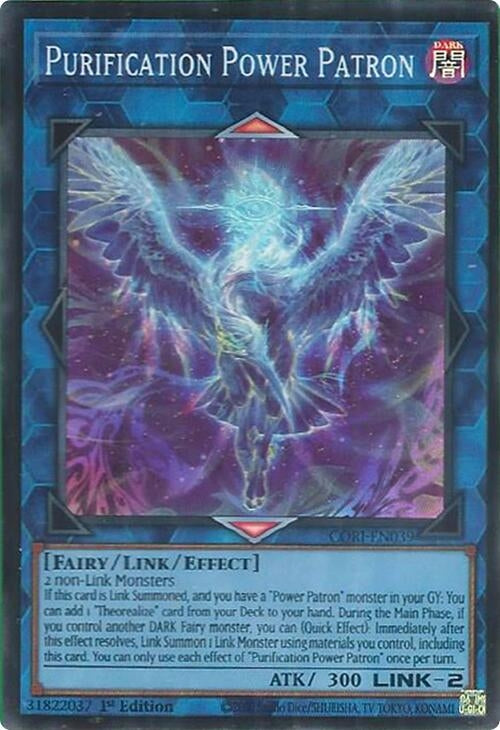 Purification Power Patron (CORI-EN039) Super Rare [PREORDER - Llegada: 11/08]