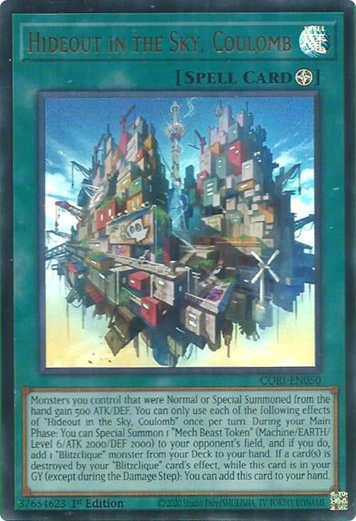 Hideout in the Sky, Coulomb (CORI-EN050) Ultra Rare [PREORDER - Llegada: 11/08]