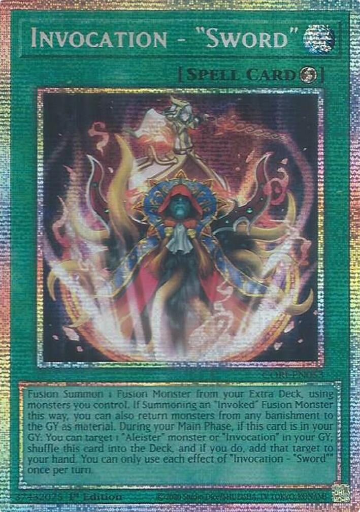 Invocation - "Sword" (CORI-EN053) Starlight Rare [PREORDER - Llegada: 11/08]