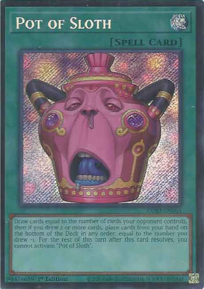 Pot of Sloth (CORI-EN061) Secret Rare [PREORDER - Llegada: 11/08]