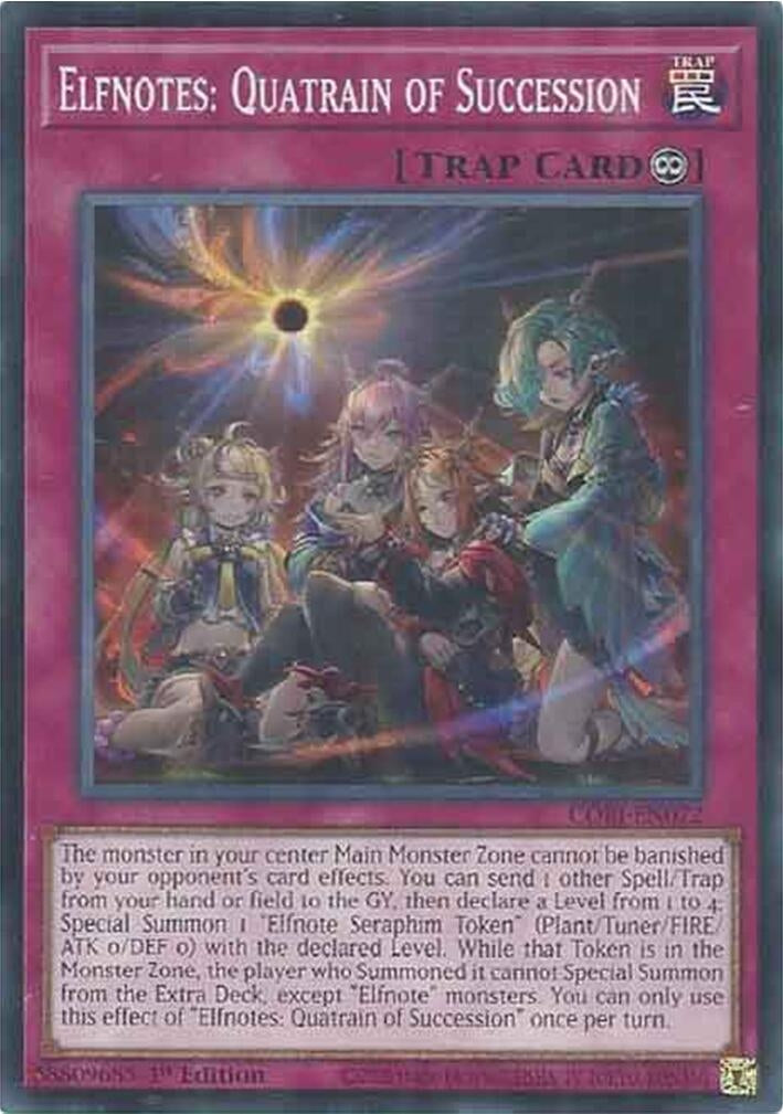 Elfnotes: Quatrain of Succession (CORI-EN072) Common [PREORDER - Llegada: 11/08]