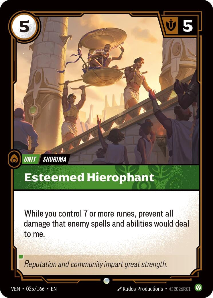 (VEN-025/166) Esteemed Hierophant - Common