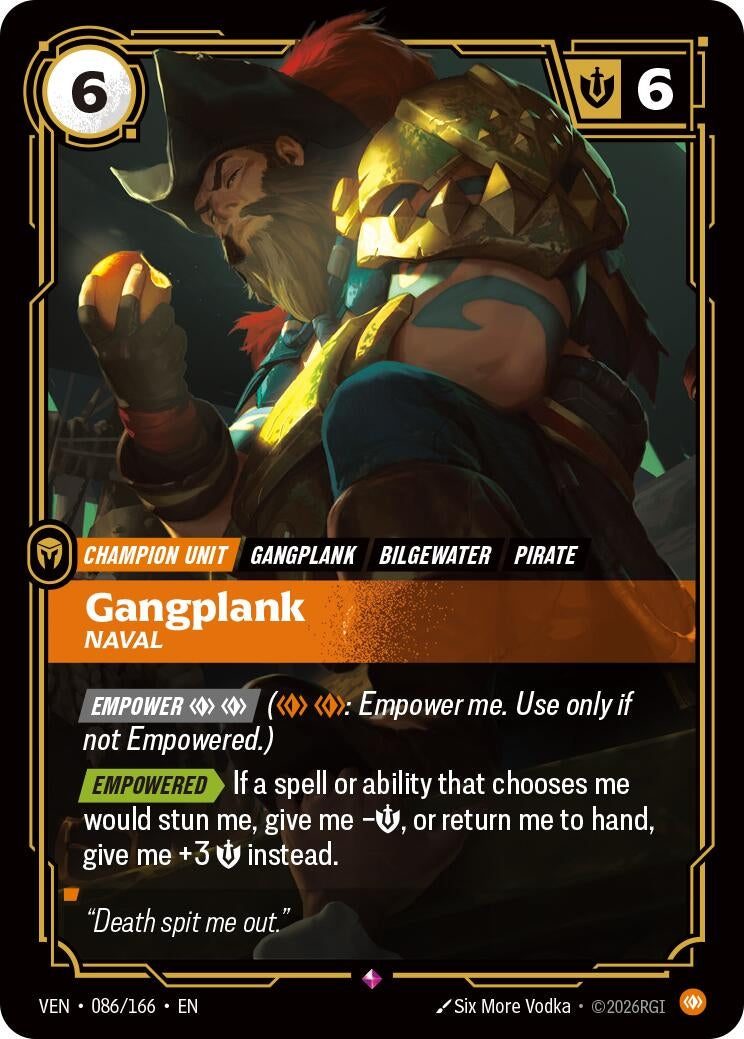 (VEN-086/166) Gangplank, Naval - Rare