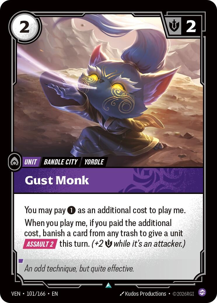 (VEN-101/166) Gust Monk - Uncommon