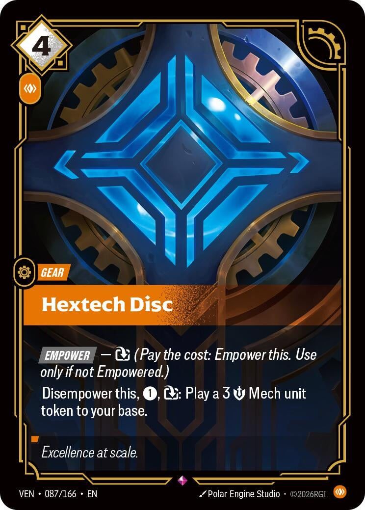 (VEN-087/166) Hextech Disc - Rare