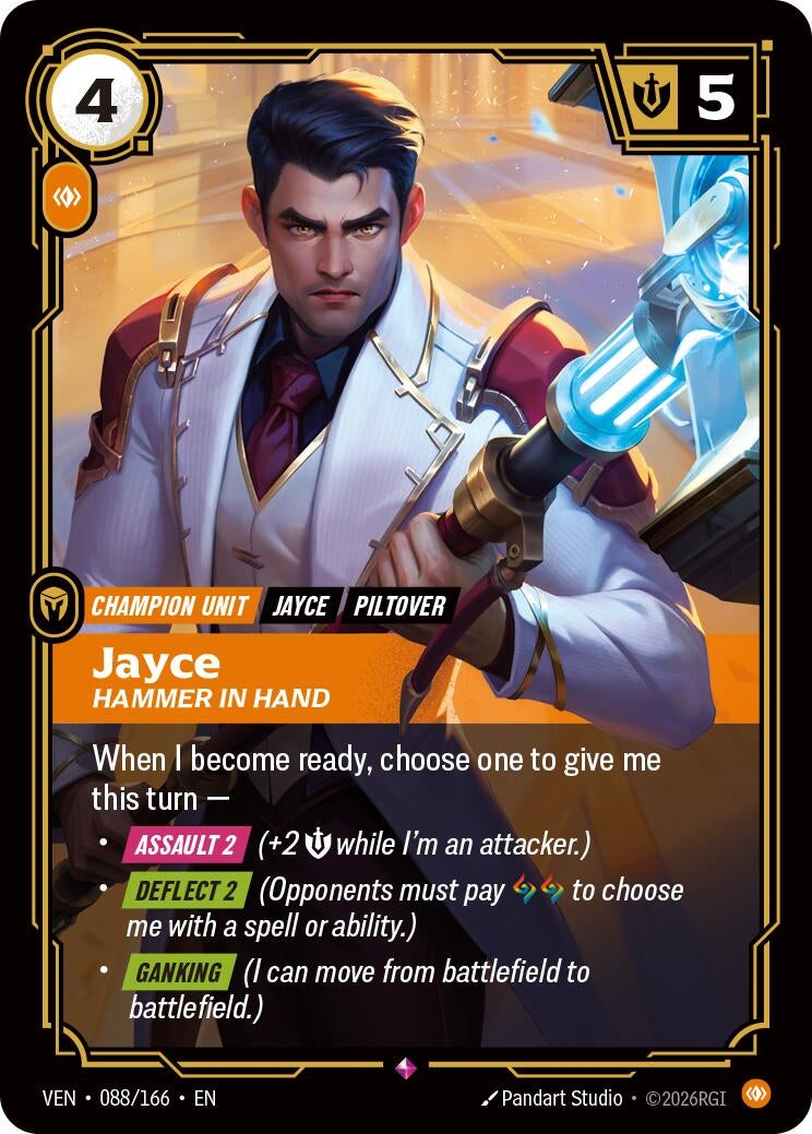 (VEN-088/166) Jayce, Hammer in Hand - Rare