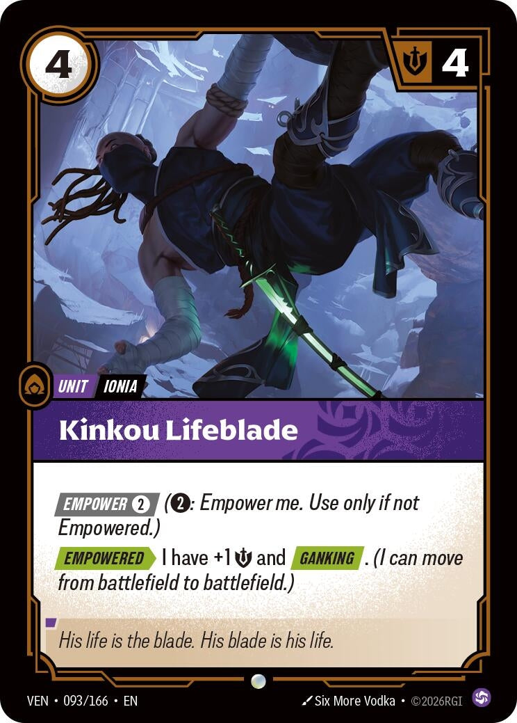 (VEN-093/166) Kinkou Lifeblade - Common