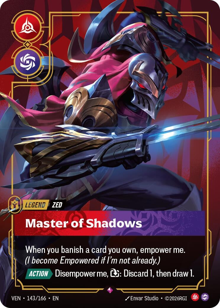 (VEN-143/166) Zed, Master of Shadows - Rare
