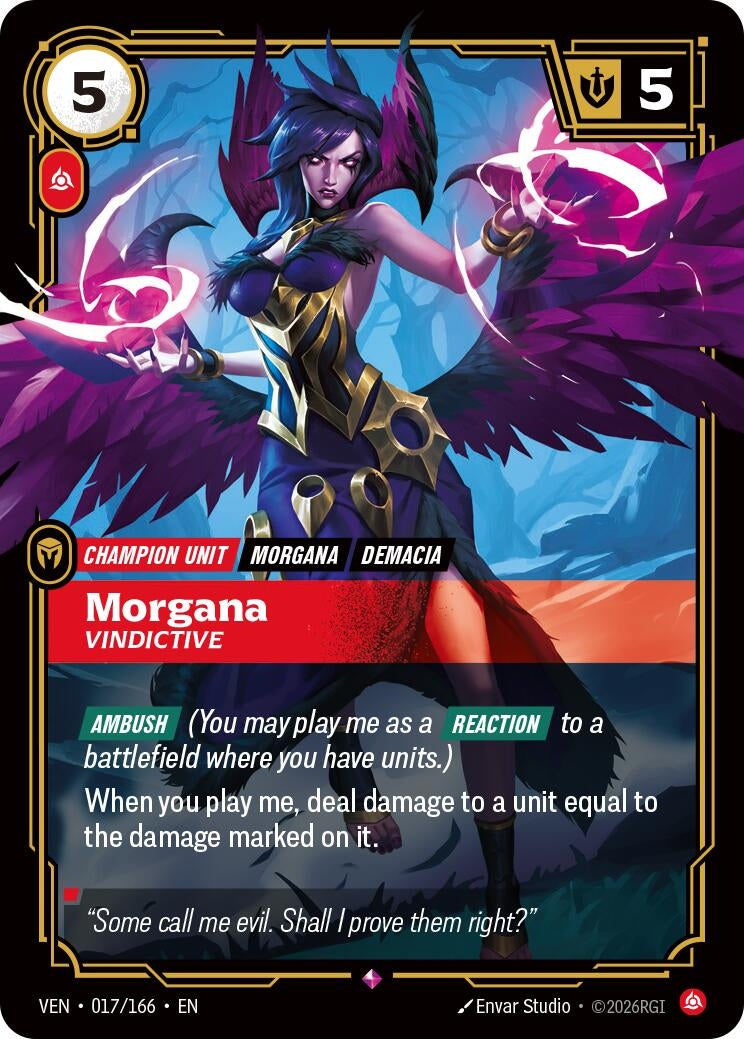 (VEN-017/166) Morgana, Vindictive - Rare
