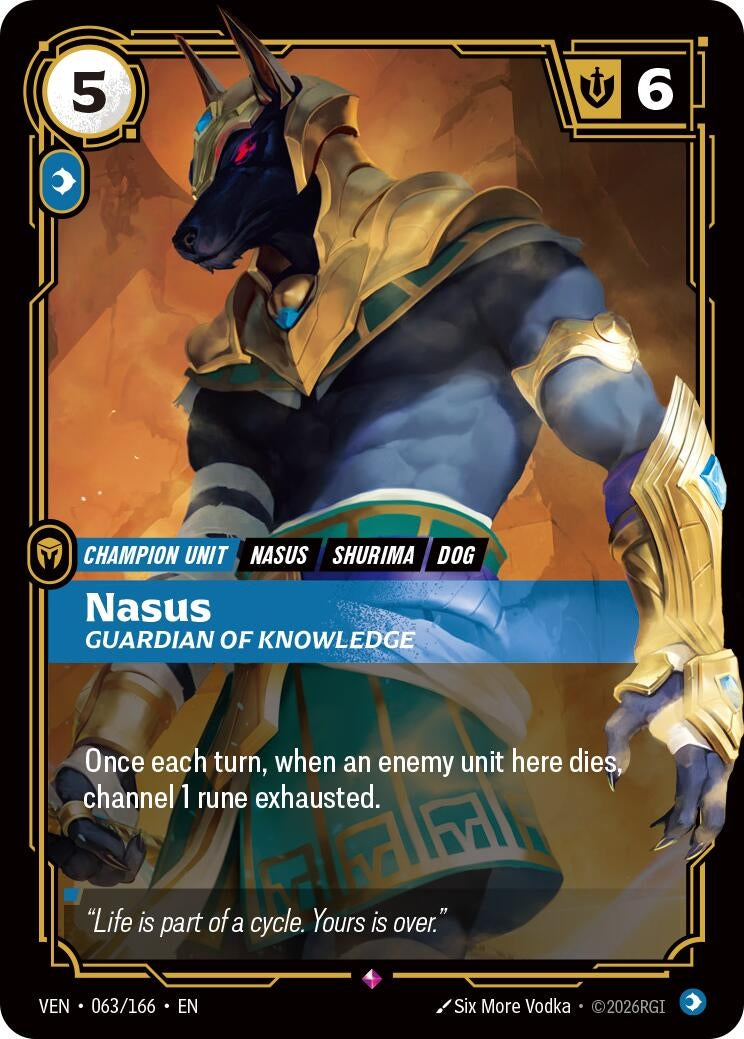 (VEN-063/166) Nasus, Guardian of Knowledge - Rare