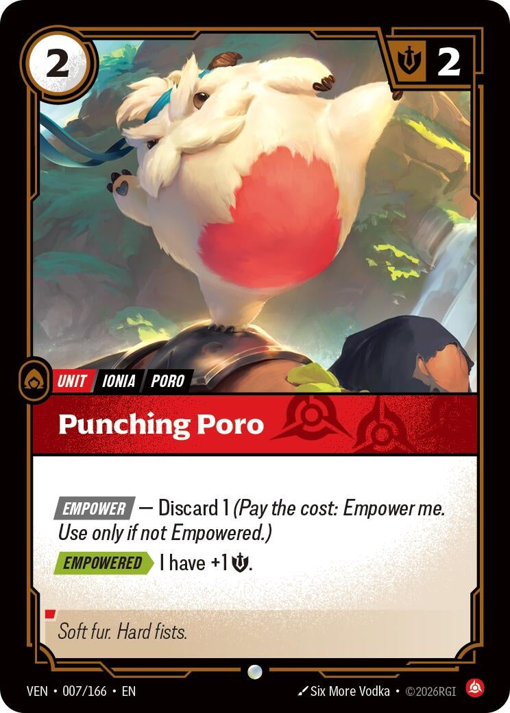 (VEN-007/166) Punching Poro - Common