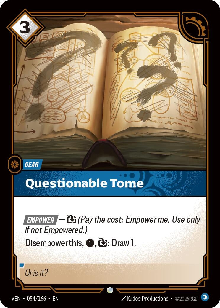 (VEN-054/166) Questionable Tome - Common