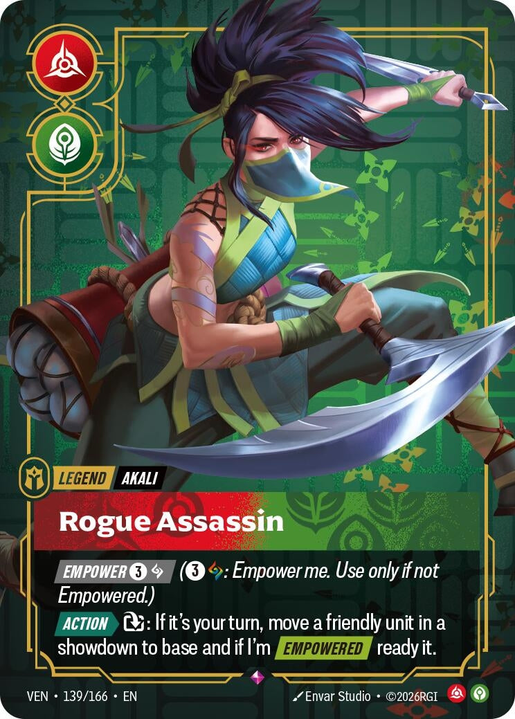 (VEN-139/166) Akali, Rogue Assassin - Rare