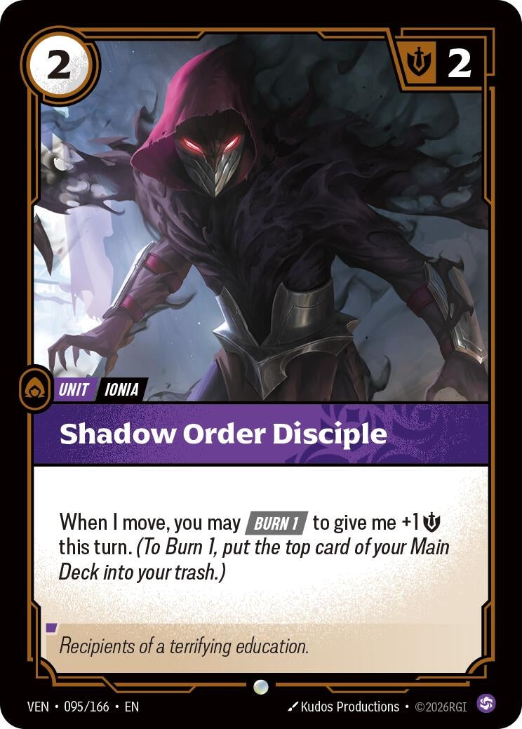 (VEN-095/166) Shadow Order Disciple - Common