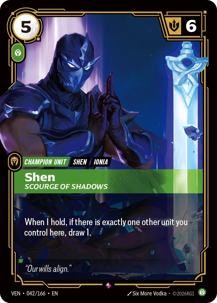 (VEN-042/166) Shen, Scourge of Shadows - Rare