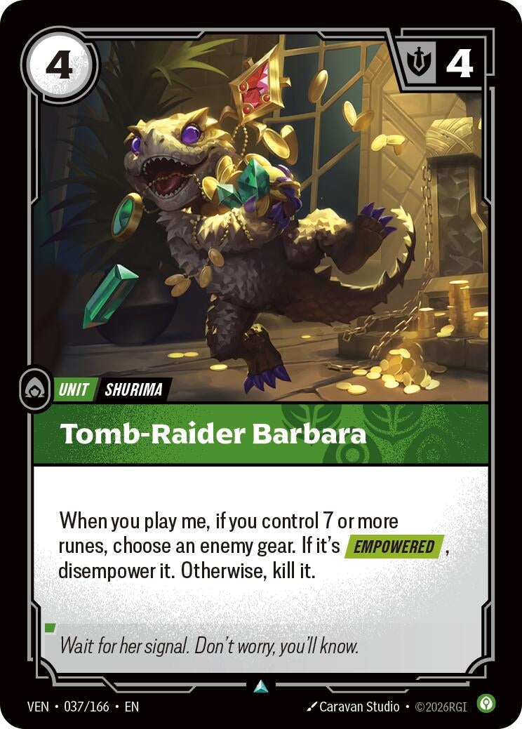 (VEN-037/166) Tomb-Raider Barbara - Uncommon