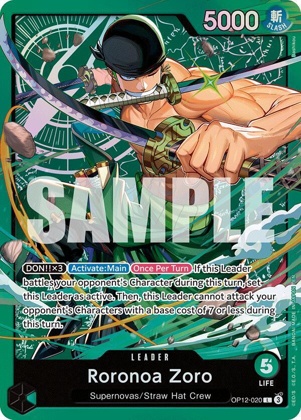 (OP12-020) Roronoa Zoro (ST32) - Leader