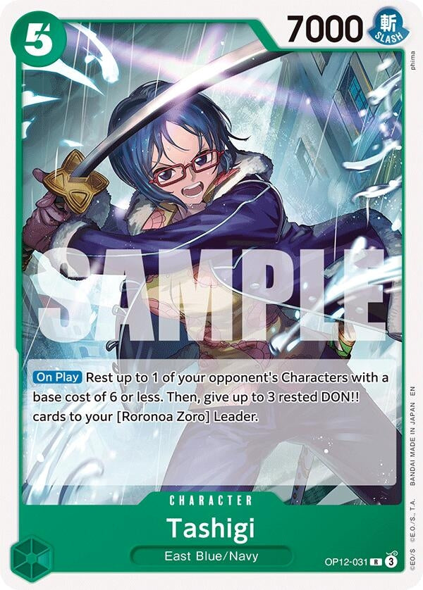 (OP12-031) Tashigi (Normal) - Rare